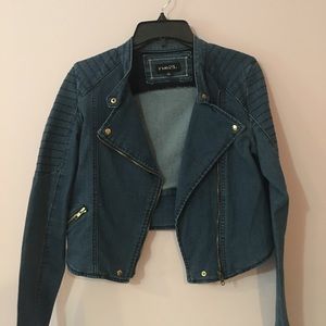 Rue 21 cropped Jean jacket size medium
